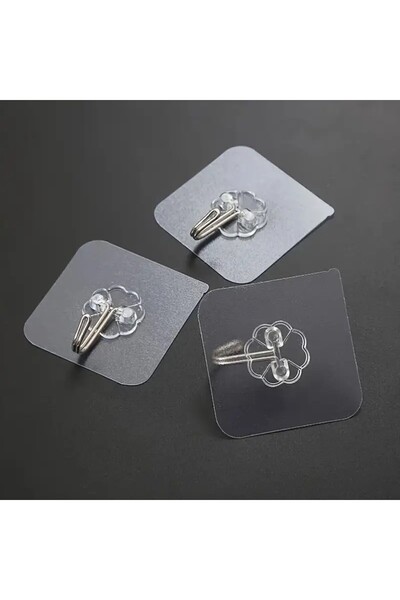 Decoramo Home 5'Li Yapışkanlı Duvar Askısı Kancalı Askı Mutfak Banyo Askı Şef...