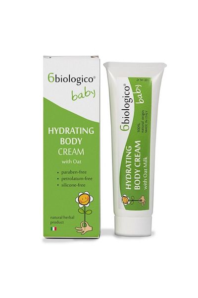 6biologico Hydrating body cream with Hemp and Oats for babies and children, 6BIOLOGICO, 100ml