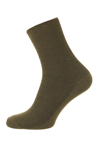 textilia Bamboo Fiber Socks, Pressure-Free, Khaki, Size 39-42
