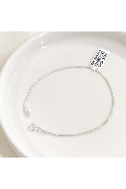1,20 MM GÜMÜŞ YILAN ZİNCİR BİLEKLİK 20 CM