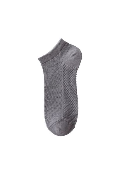 OEM Set 3 perechi șosete bărbătești, scurte, subțiri, respirabile și confortabile, bumbac, gri , 38