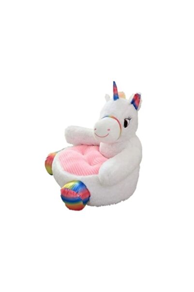 MASHASHOP Fotoliu din plus, Unicornul, MASHASHOP, alb, 50 cm, 1an+