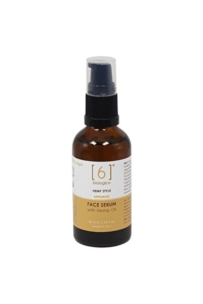 6biologico Ser antipoluare fata cu ulei de canepa 50 ml - produs vegan