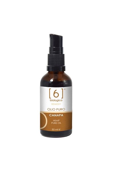 6biologico Hemp Oil 50 ml 100% pure – hydration, protection and antioxidant face, body, hair, vegan