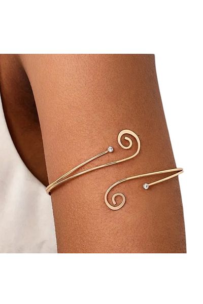Sevilgülgünfinecrafts Zircon Stone Top Arm Pazu Bracelet Handcuff