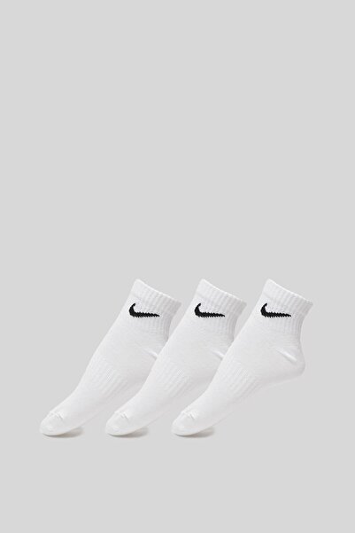 Nike Everyday Dri-Fit Socks - 3 Pairs, White, M