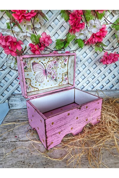 Home El boyaması ahşap sandık,kişiselleştirilebilir hediyelik anı kutusu