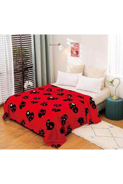 Caiva Cocolino fluffy blanket, Double bed, 200x230 cm, Black Heart