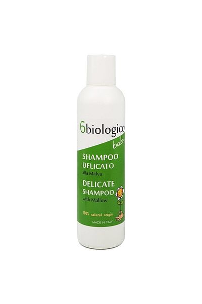 6biologico Delicate Shampoo for Children with Malva Extract, Vegan, 6BIOLOGICO, 200ml