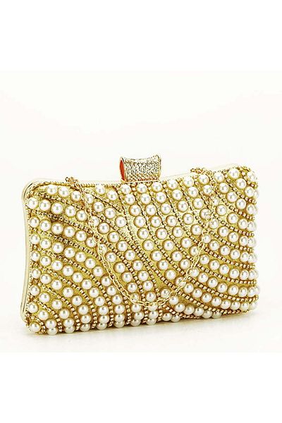 SOFILINE Gold clutch with rhinestones BYH-802 05