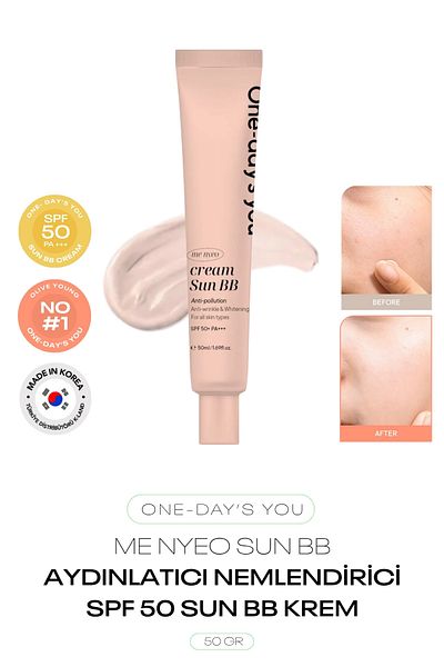 ONE DAYS YOU Brightening and Spf 50 Sunscreen Bb Cream One Day’S You Me Nyeo Sun Bb Cream