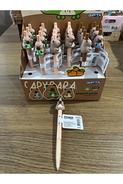 Gıpta CAPYBARA VERSATİL KALEM UÇLU KALEM 1 ADET - BEZ ÇANTA HEDİYELİ CAPYBARA 2
