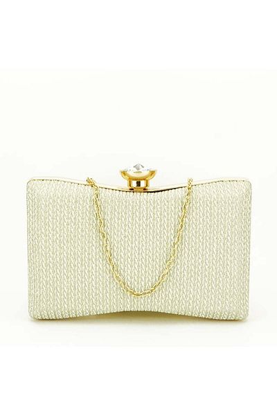 SOFILINE Gold glitter clutch bag BJH-22718 05 Gold