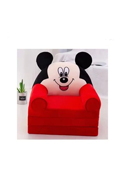 OEM Extendable Children’s Armchair, Mickey, 3 Sections, Black/Red