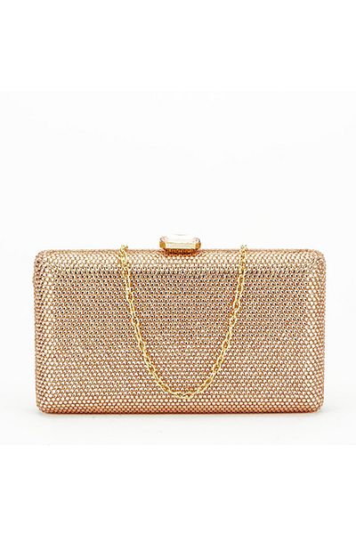 SOFILINE Rose gold clutch with pebbles BJH-715 06
