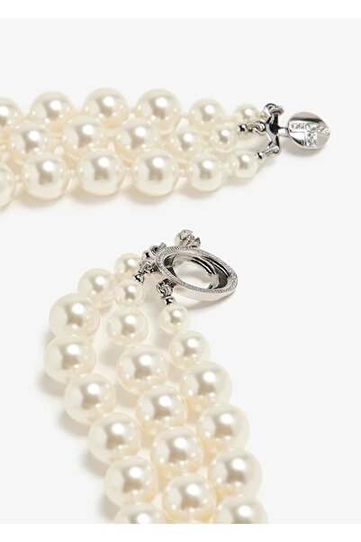 Vivienne Westwood Üç Sıralı İnci Maxi Orb Choker Kolye