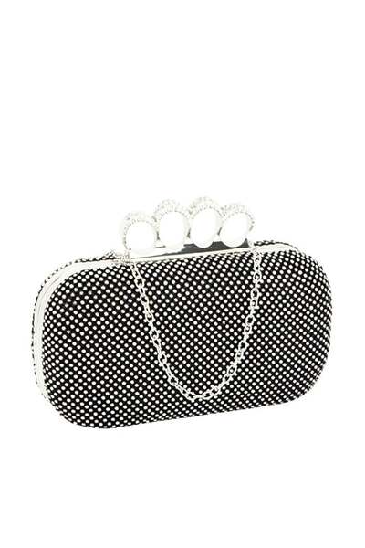 SOFILINE Geantă tip clutch neagră cu pietricele 2016-5 05