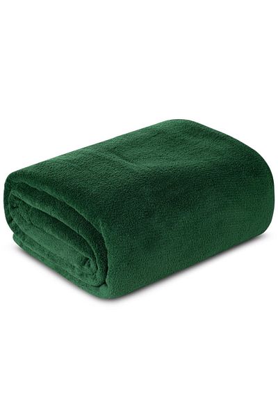 Eurofirany Blanket bedspread SIMPLE1 150x200 dark green soft and light