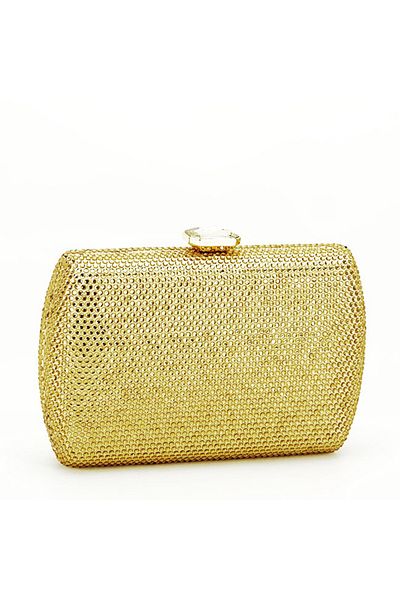 SOFILINE Gold clutch with pebbles JX889 05