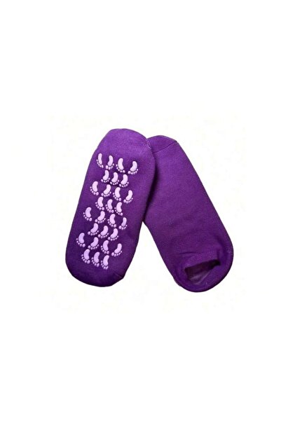 skycott 2 adet Ayak Nemlendirici patik tek beden jell çorap ayak bakım mor re...