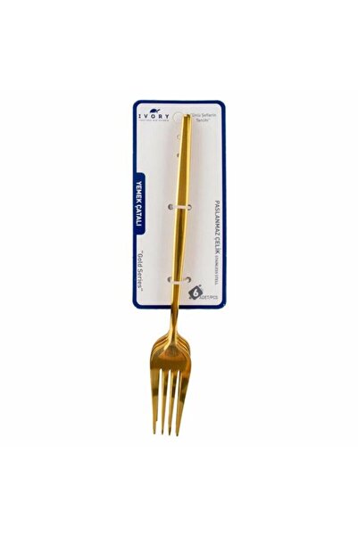 IVORY Yemek Çatalı Gold Altılı IVO-ME123 1704