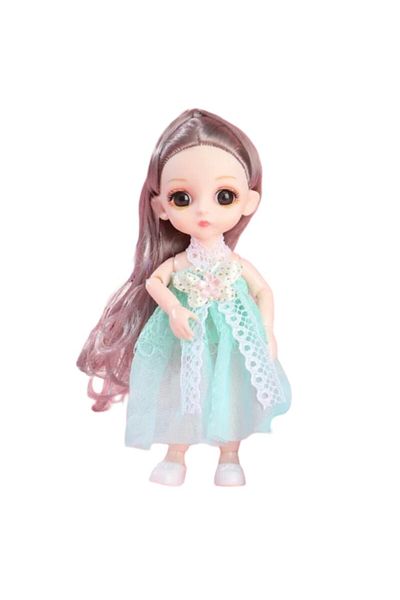 Mixbo Mini Doll Mixbo, Mobile Body, Plastic/Silicone, 18 cm, Green