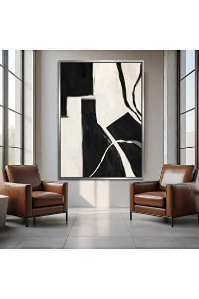 Markazip Gümüş Metal Çerçeveli Kanvas Tablo 70x100cm EYL31-K-G