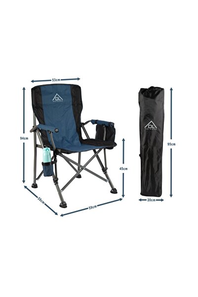 ol outdoor Mammoth Katlanır Kamp Sandalyesi Mavi