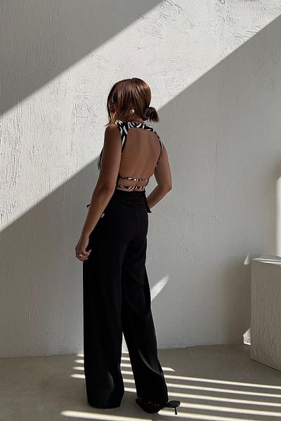 ELVAN TOLON Zebra Patterned Blouse