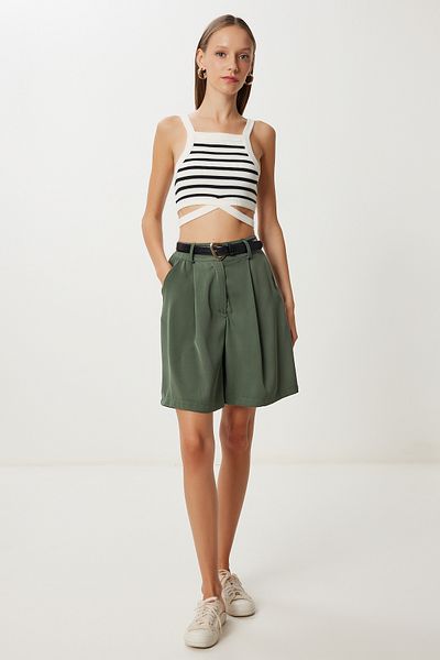 Lovelyİstanbul City Boy Woven Shorts Lmx0104 Khaki