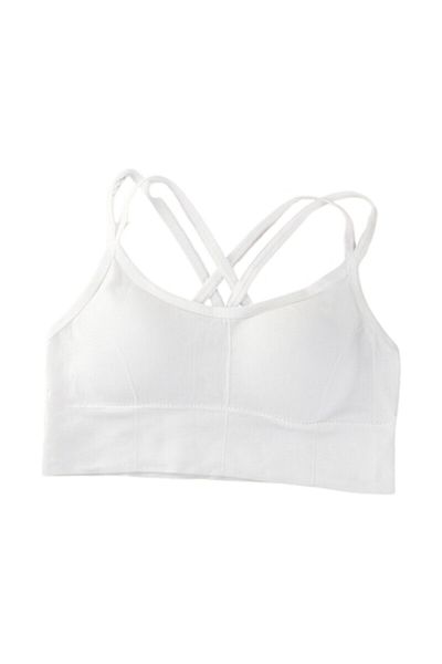 Mixbo - Gym bra, with straps and bare back, seamless, Push Up model, size U