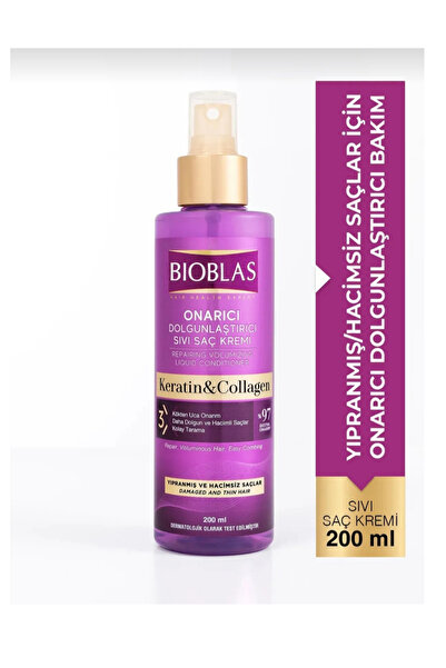 Bioblas Keratin & collagen onarıcı dolgunlaştırıcı komple bakım seti eldiven hediyeli