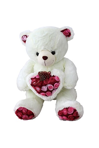 KotaBaby 55 cm Plush Bear, Kota Baby, White/Red