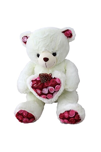 KotaBaby 55 cm Plush Bear, Kota Baby, White/Red