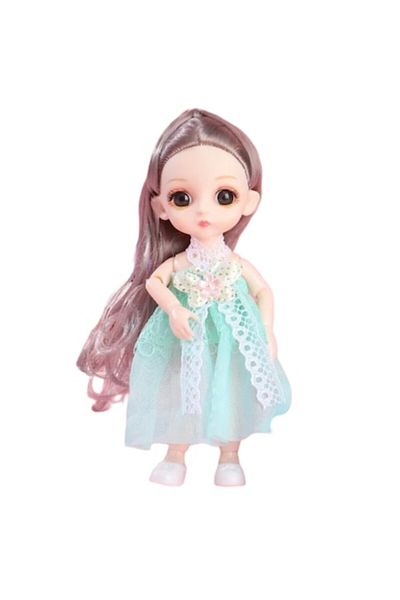 Mixbo Mini Doll Mixbo, Mobile Body, Plastic/Silicone, 18 cm, Green