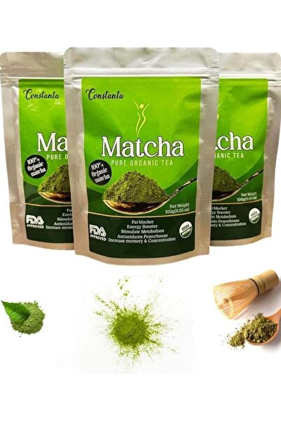 Constanta شاي ماتشا عضوي، مسحوق الشاي الأخضر