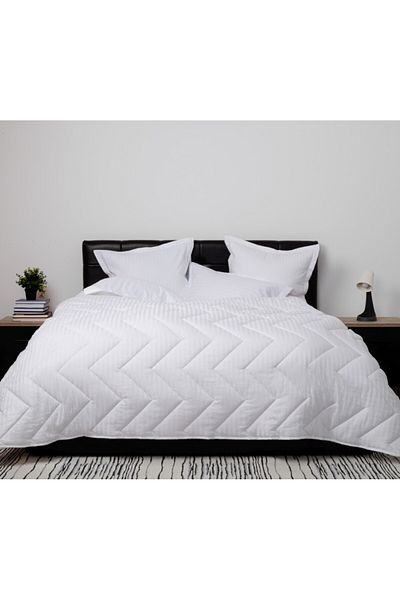 Lenjerii Deosebite Winter wool quilt, 200x215cm, 100% cotton damask front, Lenzerii Deosebite, White