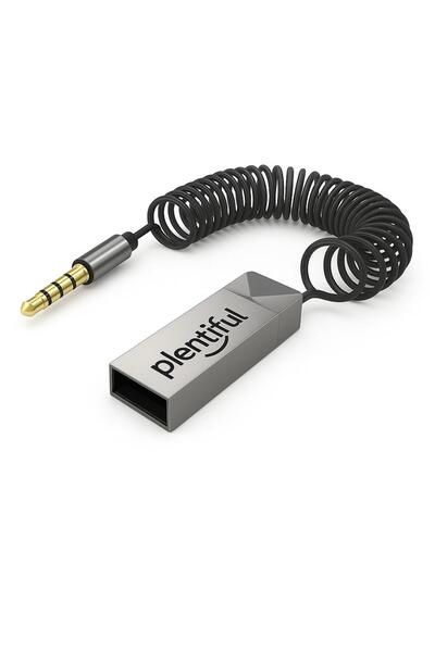 plentiful Car Play Bluetooth Adaptör Araba ve Araç USB ve 3.5mm AUX Giriş Blu...