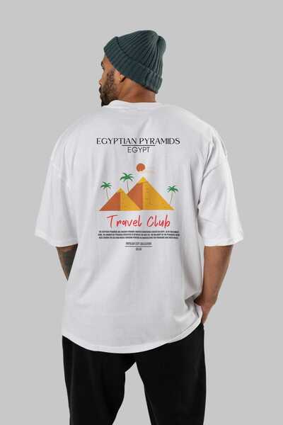 Ankhises Αιγυπτιακές πυραμίδες Αίγυπτος Μπλουζάκι με στάμπα μεγάλου μεγέθους Ανδρικό Γυναικείο Βαμβακερό μπλουζάκι με λαιμόκοψη