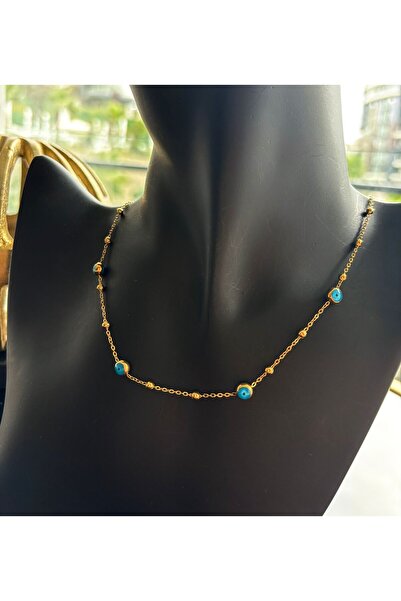 PRİDE COLLECTİON Nazar Boncuklu Çelik Kolye