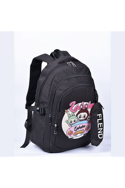 Generic Labobo 2-piece printed school backpack is comfortable and light for the student