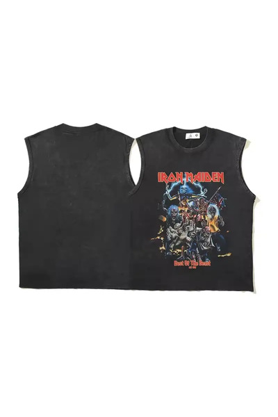 weywot Iron Maiden Printed Washable Unisex Oversize Undershirt