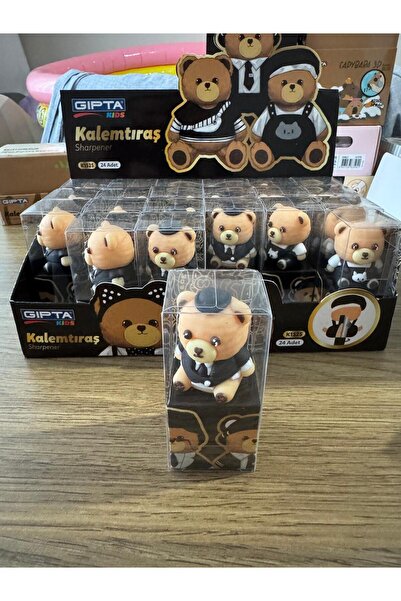 Gıpta BLACK XOXO KALEMTRAŞ 1 ADET BEZ ÇANTA HEDİYELİ MODEL 3