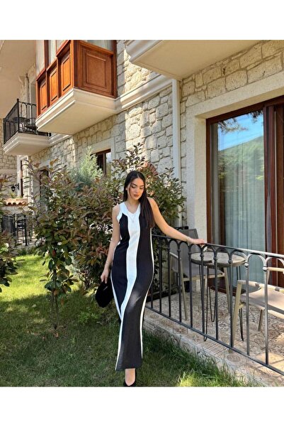 LEE LOLAN Kadın Askılı Şerit Detay Ayrobin Elbise