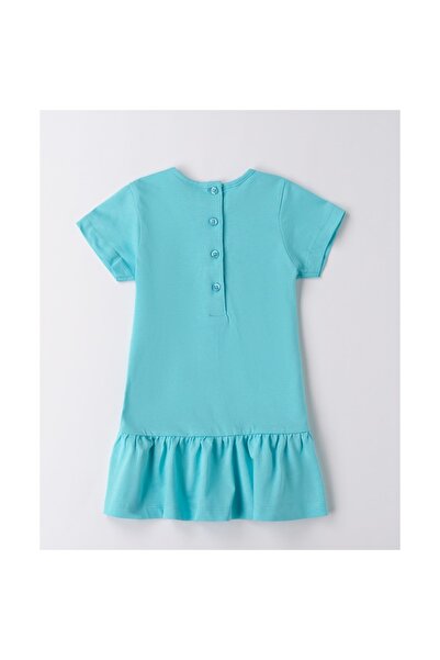 İDO I Do, Dress with Bow Print for Girls, 116 CM