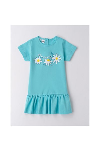 İDO I Do, Dress with Bow Print for Girls, 116 CM
