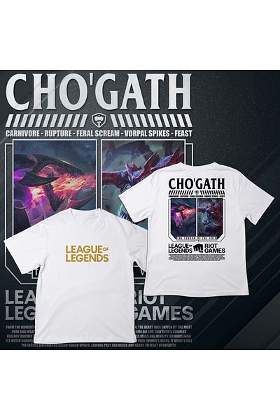EZ Design League of Legends - Chogaht - Printed Oversize T-Shirt