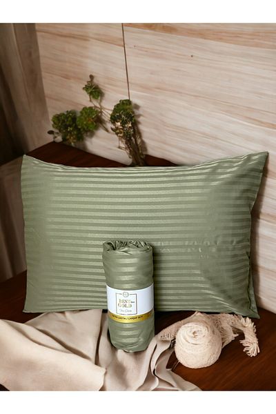 BESTİNA GOLD Cotton Satin Fitted Sheet Set