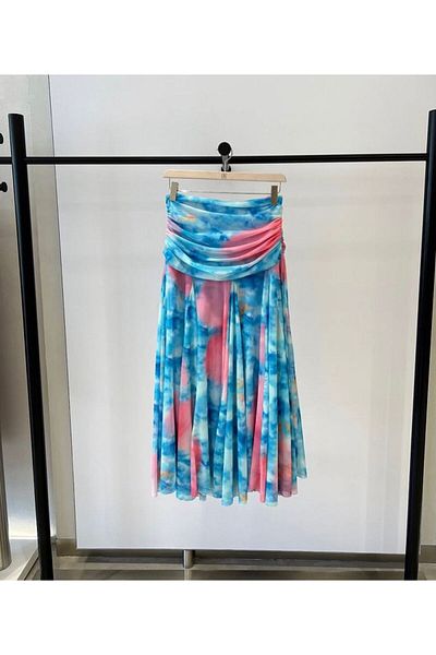 MODAGK Design Colorful Chiffon Bohemian Skirt