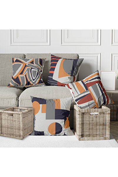 Alkan Homes 4-Piece Combination Bohemian Scandinavian Patterned Digital Print...